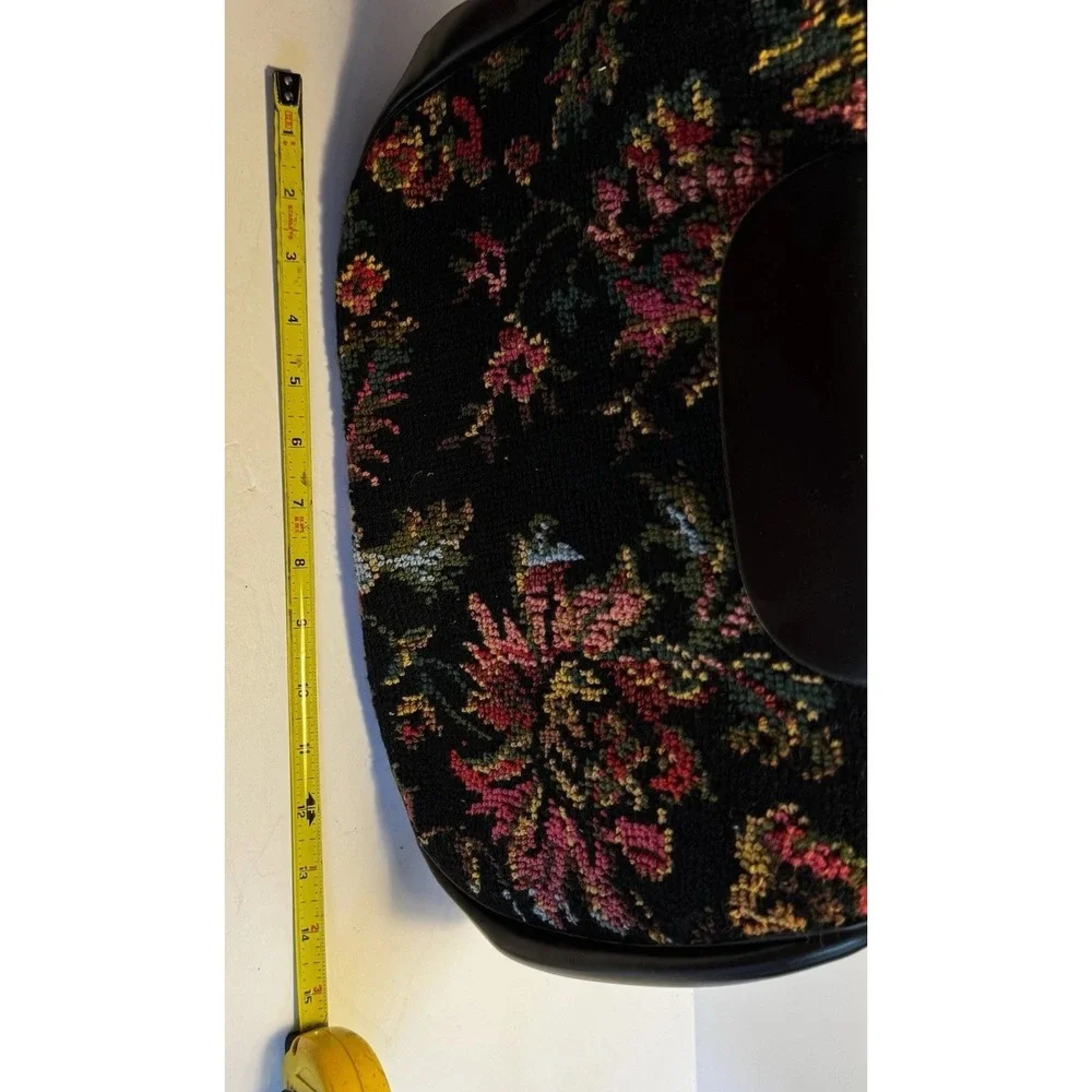 Vintage Bold Floral Tapestry‎ Carpet Bag Purse Colorful Mid Century Granny Chic